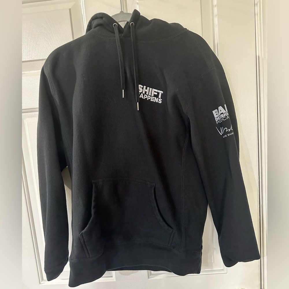 Katie Duke Shift Happens Black Hoodie